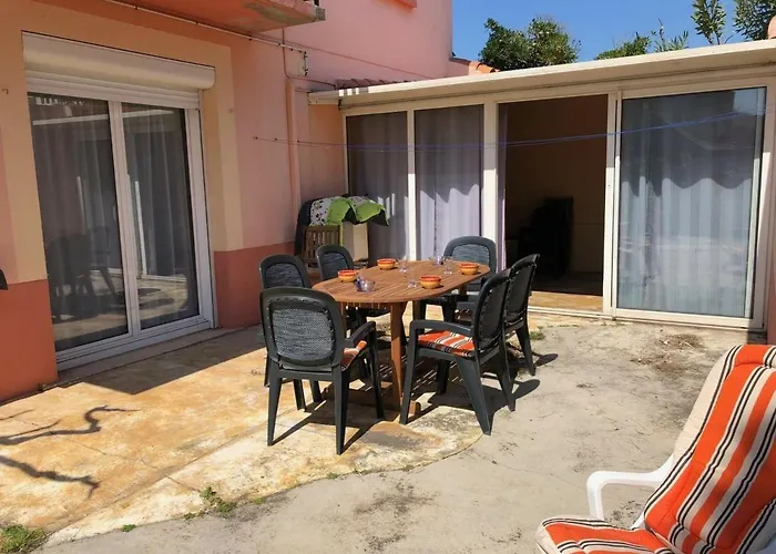 T5 Avec Jardin, 100m Plage, Clim, Wifi, Pour 8-10 Pers, - Fr-1-81-524 Βίλα Le Barcarès